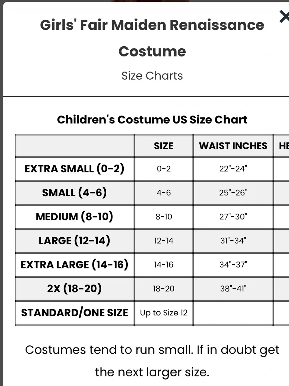 Charades Renaissance Girl Fair Maiden Costume Dress Headpiece Velvet Halloween M